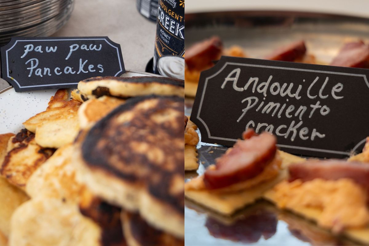 side by side of crackers and pancakes