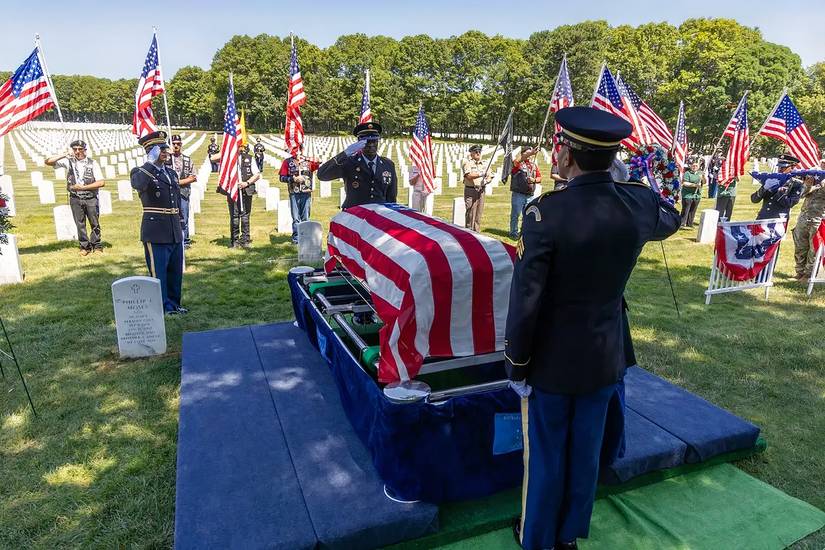Garfield Langhorn burial