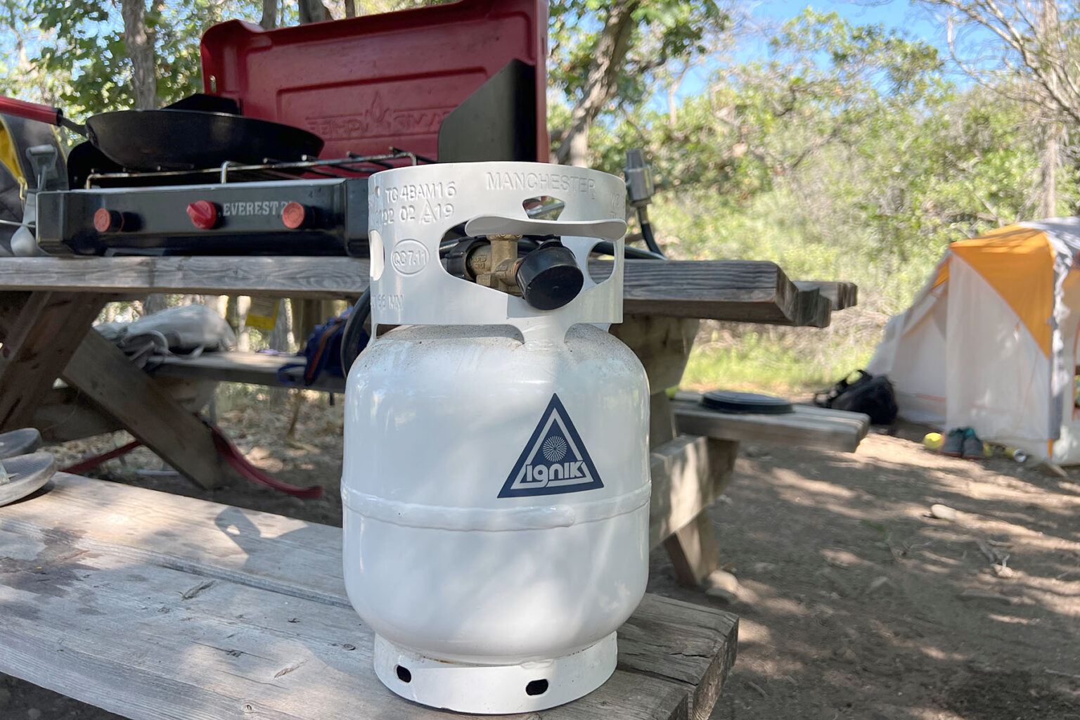 More Gas, Less Trash: This 5-Lb. Propane Tank Is My Best Camp Upgrade in a Decade