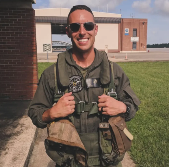 Marine Captain John Sax died in 2022 during pre-deployment training leaving behind a wife and two children who rely on his military benefits. (Amber Sax).